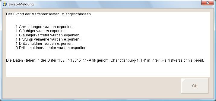 Image datenexport_meldung